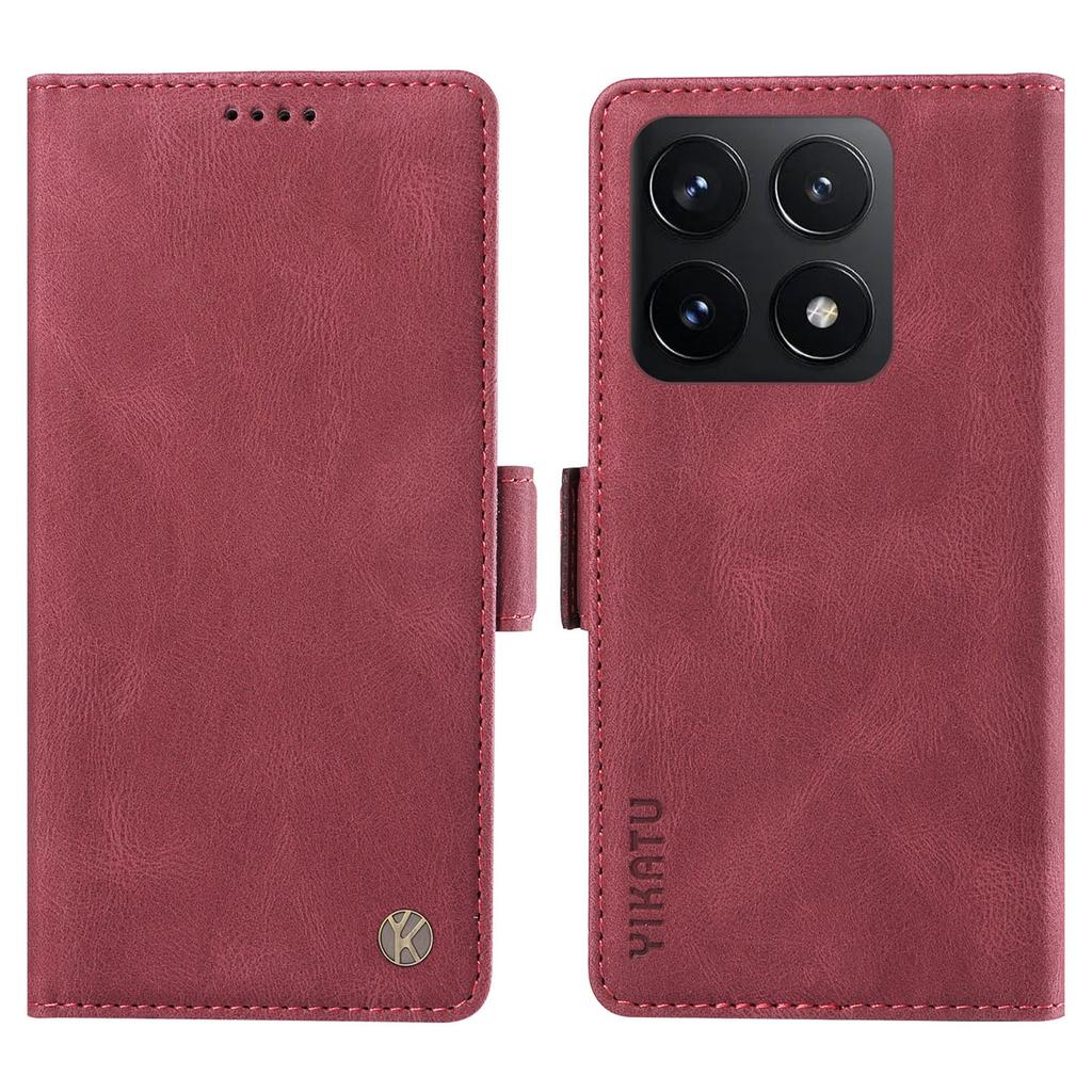 YIKATU YK-005 For Xiaomi 14T Case PU Leather Wallet Phone Cover Skin Touch Feeling