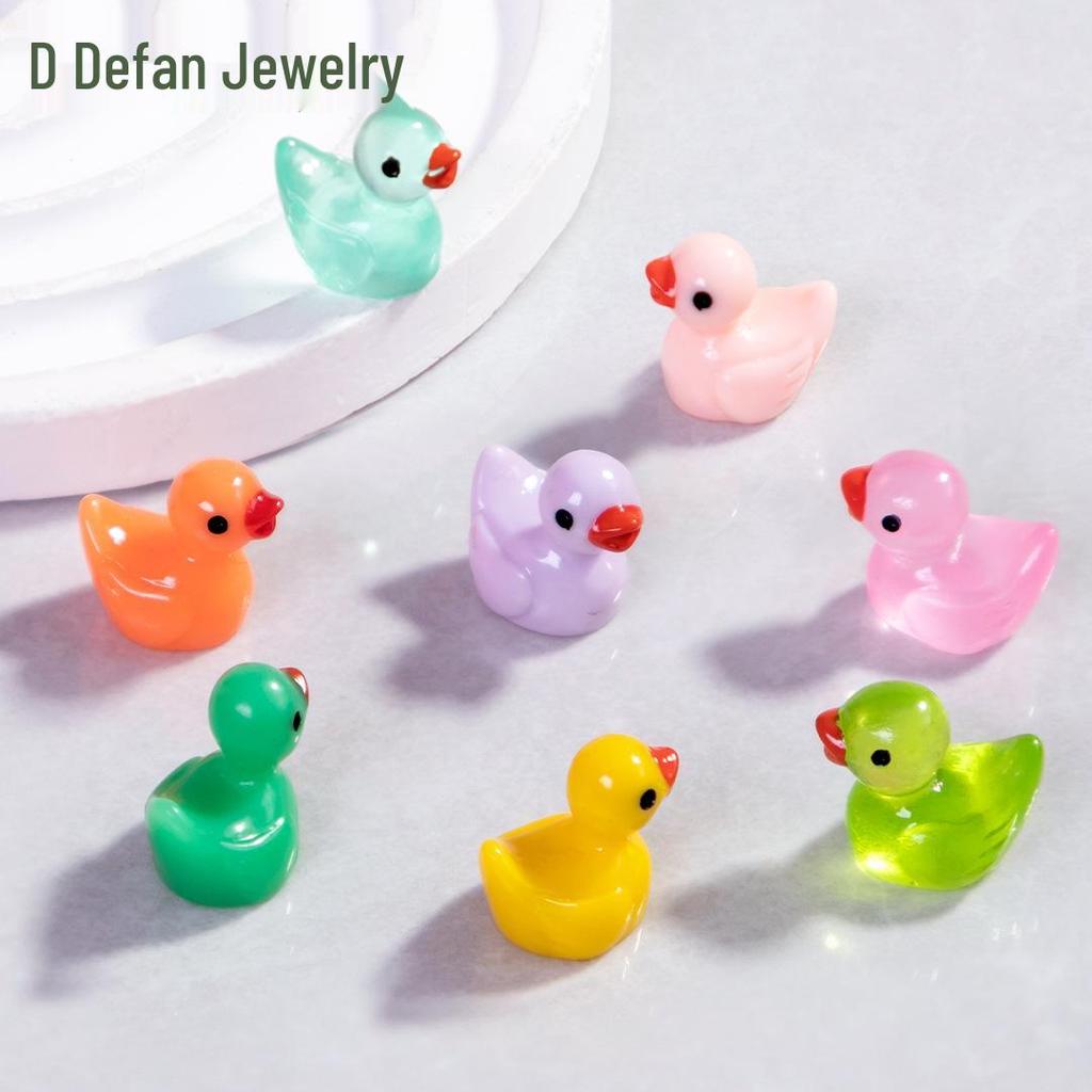 Pryskyřičná svítící kachna DIY komponenty pro šperky a vlasové doplňky