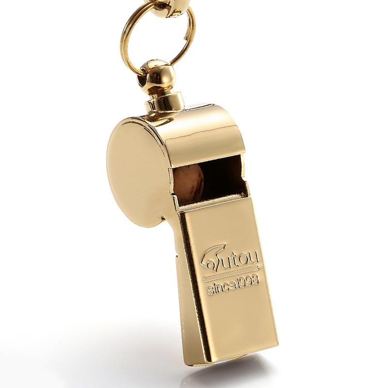 High-Pitched Metal Whistle With Lanyard Outdoor Survival Coaching Kids Camping Sports Referee Use