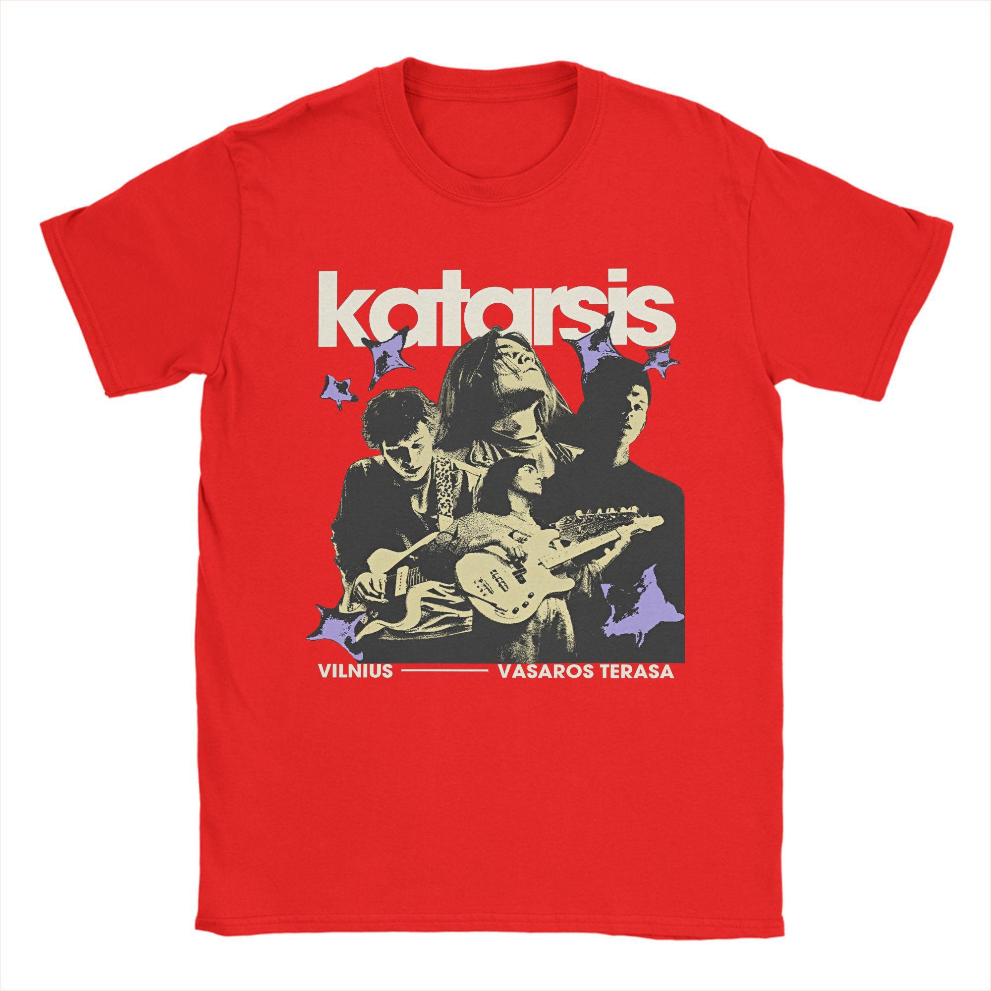 

Katarsis Band T-Shirt for Men Unique Cotton Tees Crewneck Short Sleeve T Shirt 4XL 5XL Tops S