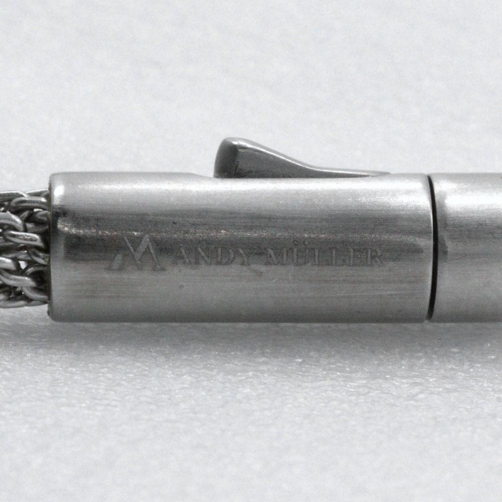 ANDY MULLER Pearl Necklace Silver metallic/Pearl 35.3g Women Used