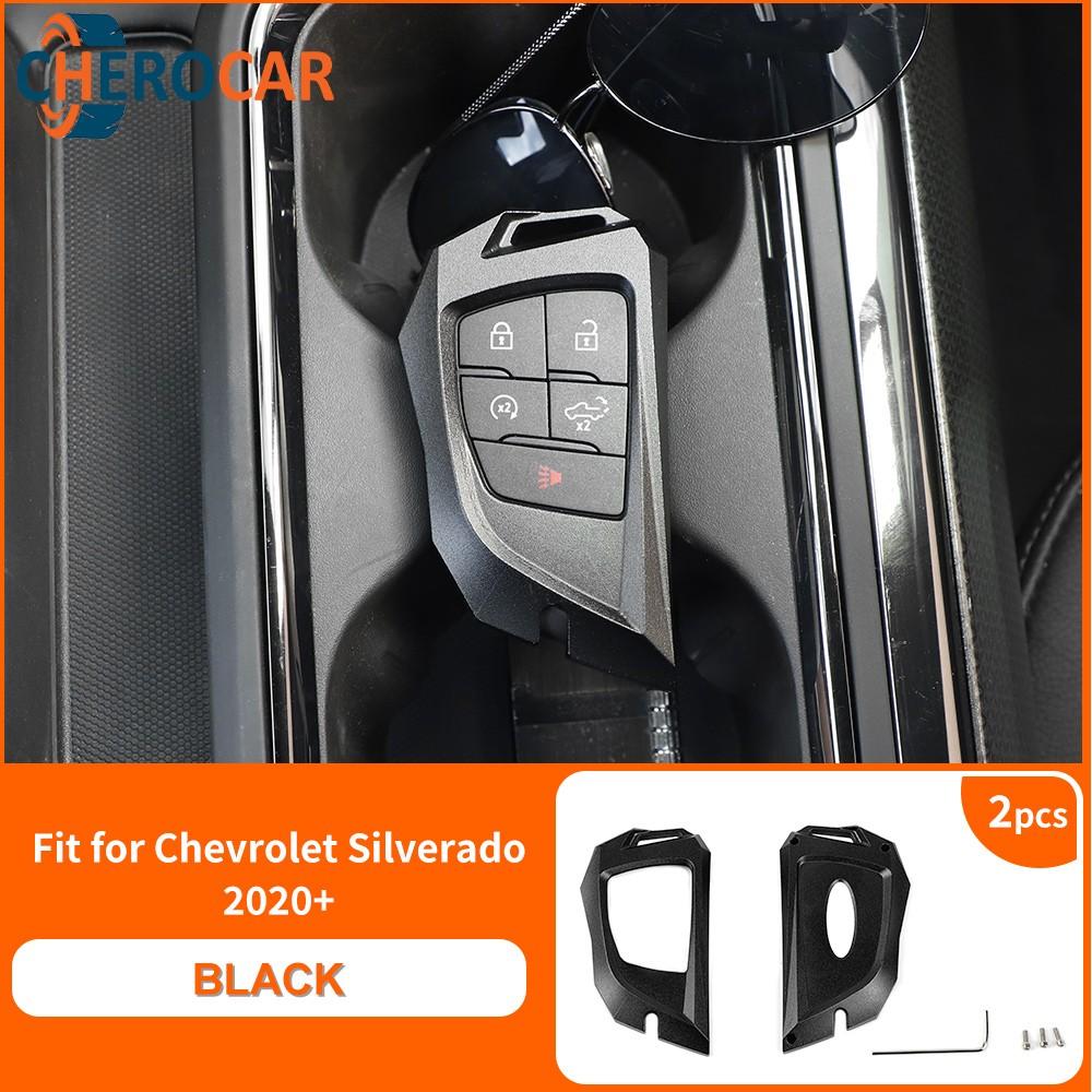 Gloss Black Aluminum Key Fob Case Trim For Chevy Silverado/Suburban/Tahoe +