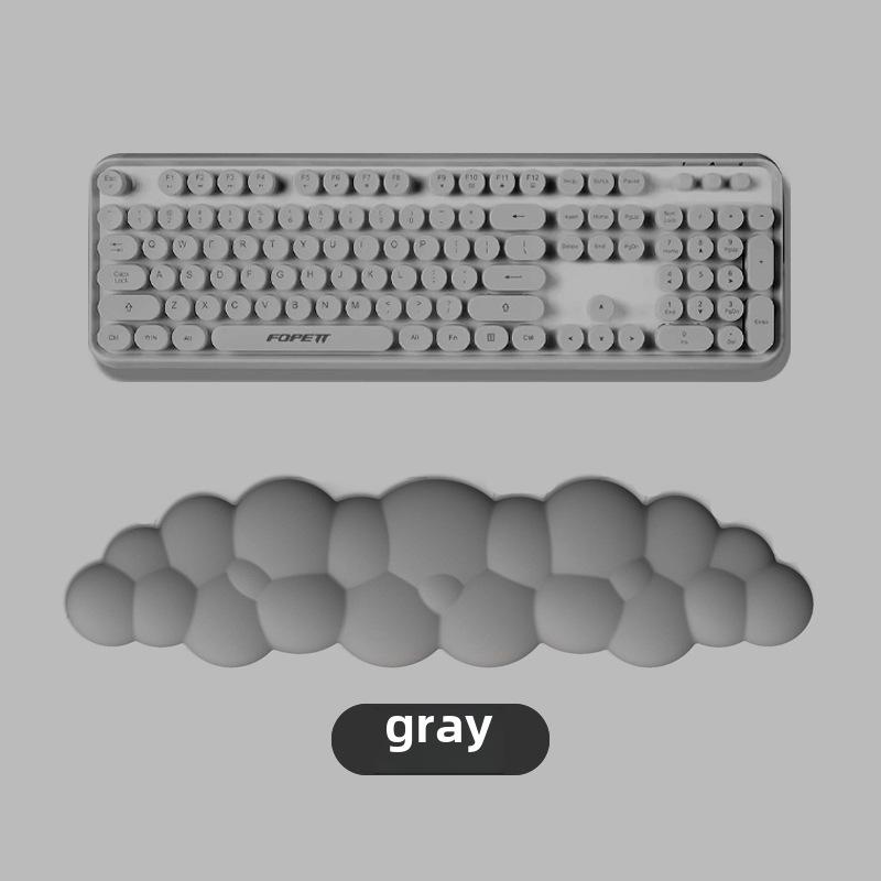 Vendita Calda Supporto da Polso in Memory Foam a Tinta Unita per Tastiera per Digitazione su Desktop