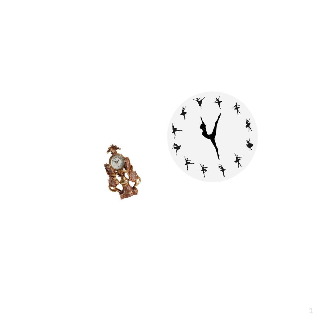 Graceful Equine Ballerina Timepiece Artistic Animal Dancer Tabletop And Wall Clock Sculpture for