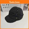 Casual Striped Beret Hat Women Lightweight Sun Protection Cap For Use Outdoor