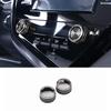 Black Alloy For Toyota Camry 2018- Cover Trim AC Switch Knob Center Console