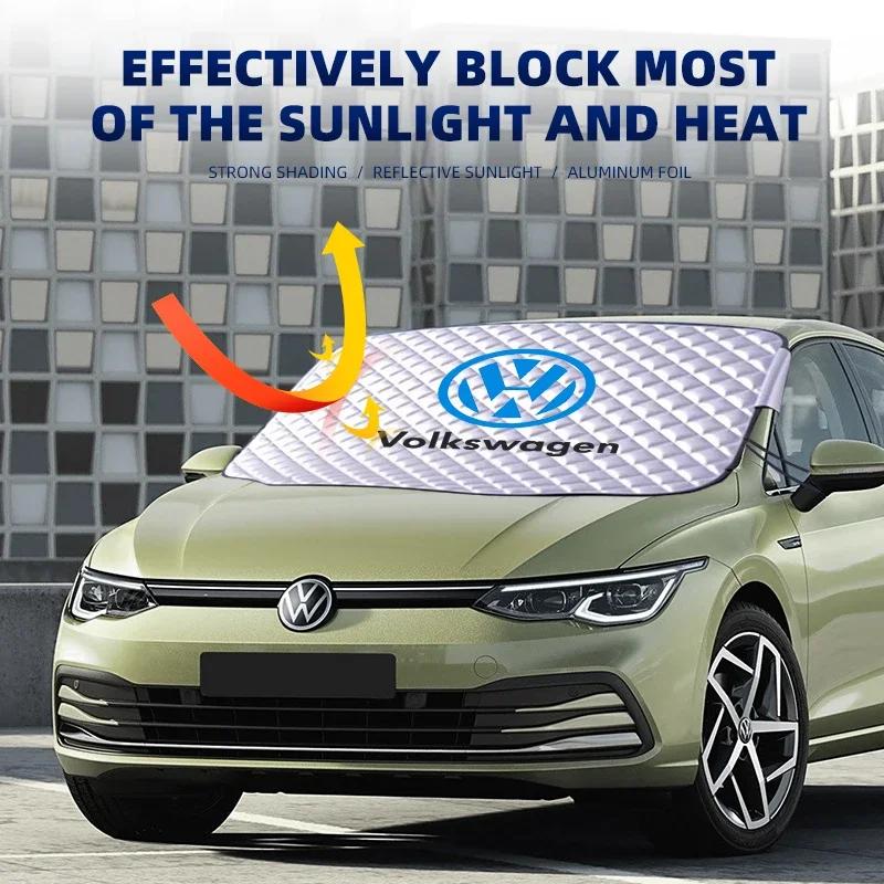 For VW Volkswagen Jetta MK5 Golf Car Windshield Sunshades Extra Thick Snow Ice Cover Protection For Volkswagen VW MK5 MK6 MK7 La