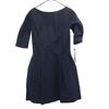 Unused Banner Barrett Linen Blend Short Sleeve One Piece 36 Navy Women Used