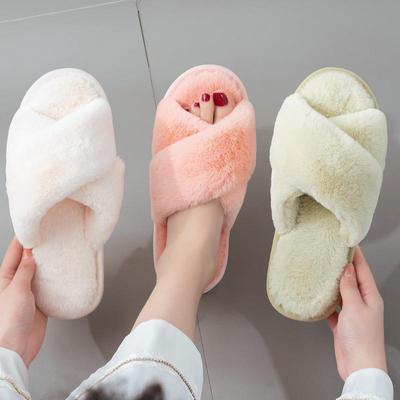 2025 Producent Hurtowy Projektant Sandały do Sypialni Zapatillas Zimowe Puszyste Modne Futrzane Klapki Damskie Kapcie