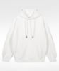 Oversized Drop Shoulder Essential Hoodie_White