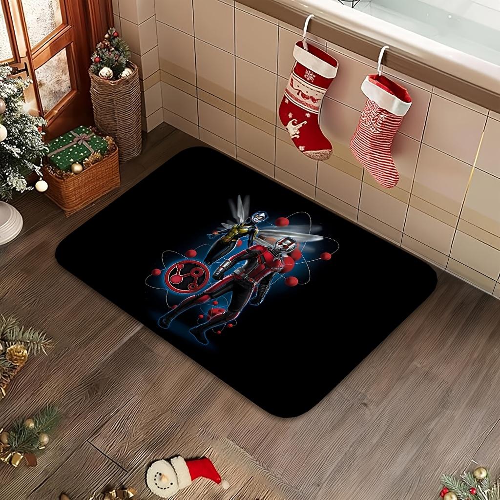 1pc Marvel Ant Entry Doorway Floor Rug | Absorbent & Quick-drying, Non-slip & Super Soft, Polyester, Rectangle, Machine Washab