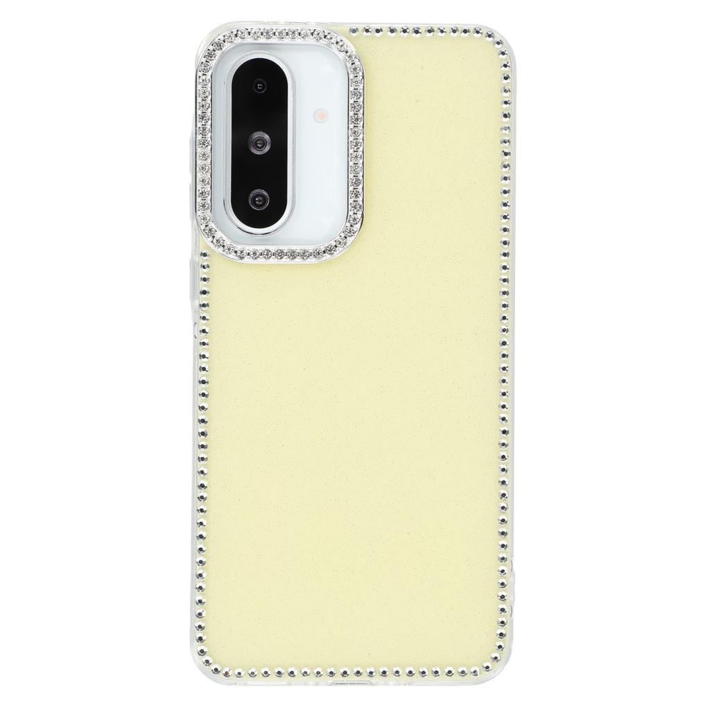 For Samsung Galaxy A26 5G Case Rhinestone Edge Glitter Back TPU+PC IMD Phone Cover