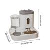 Automatic Cat Feeder 2-in-1 Water Container Pet Food Dispenser for Outdoor Indoor Animal Kitten Puppy Feeding Watering Wet Dry
