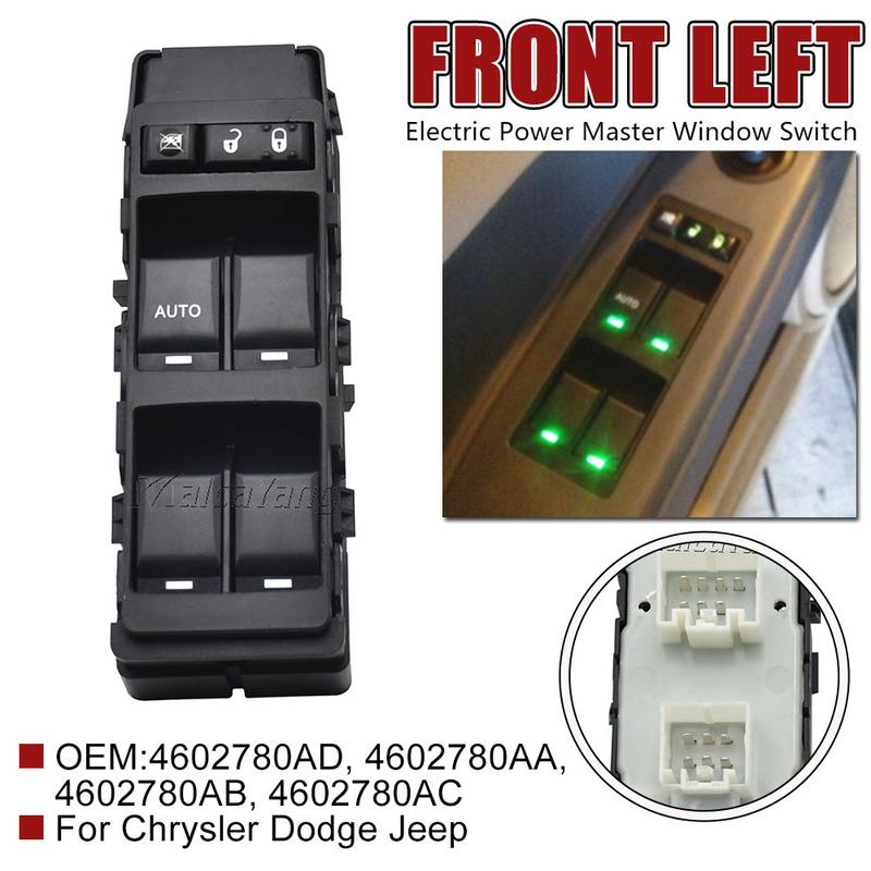 

4602780AA Electric Window Master Lifter Control Switch Button For Chrysler 300 Sebring Jeep Compass Grand Cherokee Patriot
