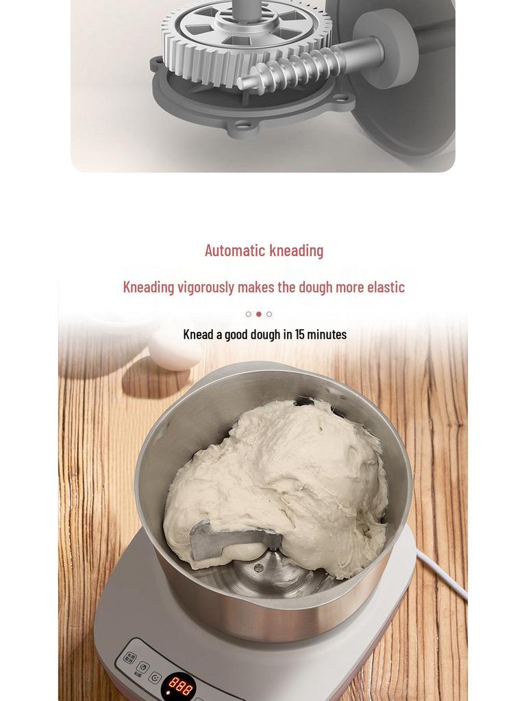 Fully Automatic Bread & Mantou Maker: Dough Mixer, Proofing & Kneading Machine