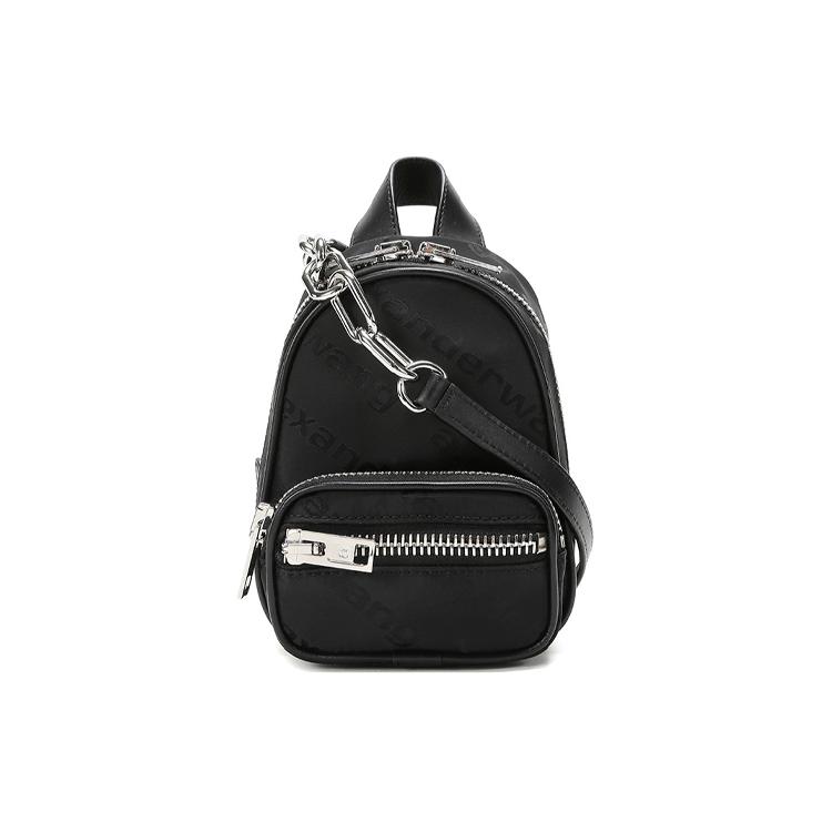 

Новая тканевая сумка через плечо Alexander Wang, сумка кроссбоди, сумка-слинг женская черная 2049X0649T 13.0*8.4*18.5CM