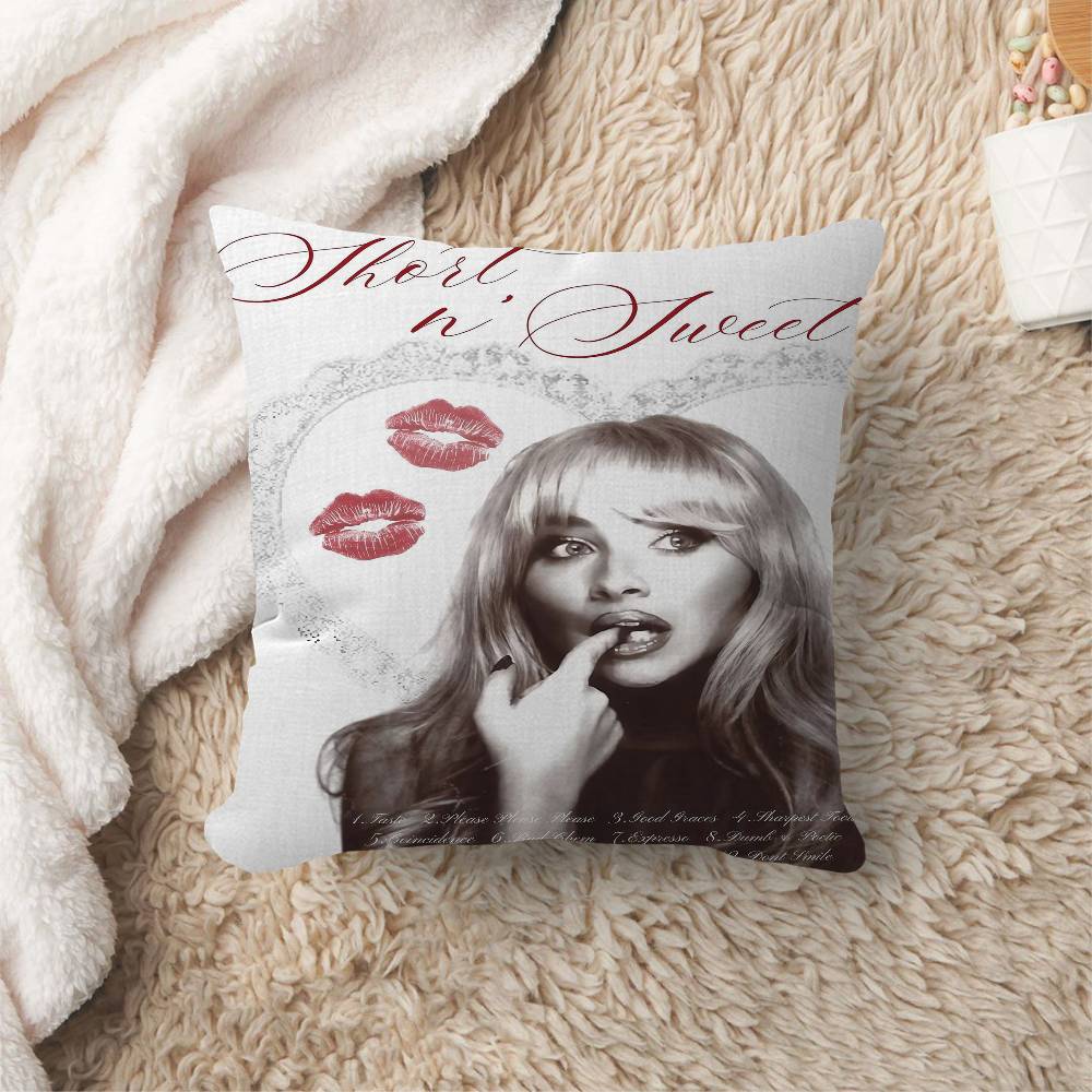 S-Sabrina C-Carpenter Office Cushion Pillowcase Car Cushion Cover45X45Cm Lumbar Pillowcase Sofa Pillowcover