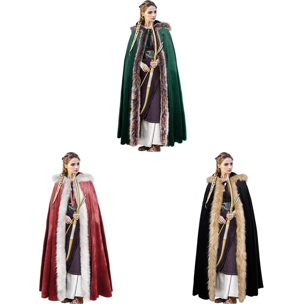 Ethnic Inspired Shawl With Hood For Stage Performances And Cosplay