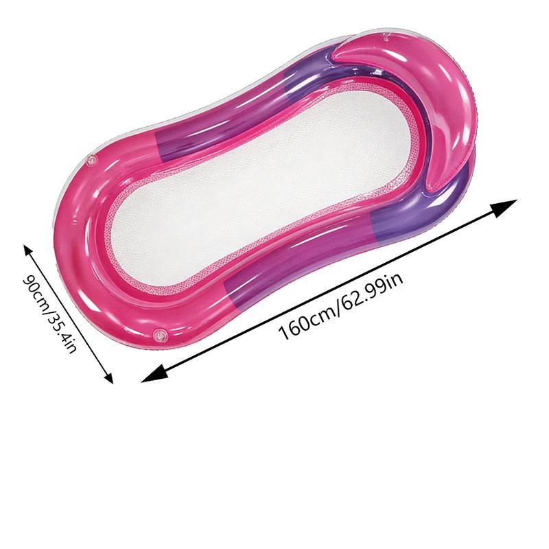 Inflatable Foldable Pool Float with Backrest
