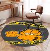 Garfield Pattern Round Rug, Indoor/Outdoor Mat, for Picnic, Gameroom, Bedroom, Office, Living Room, Home Decor Carpet, Birthday Gift