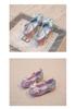 2026 New Spring Little Girls' Crystal Princess Leather High Heels