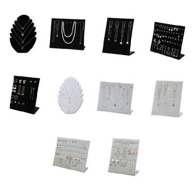Schmuck-Präsentationsboard Zuverlässiger Samt-Ständer für Ohrringe/Halsketten