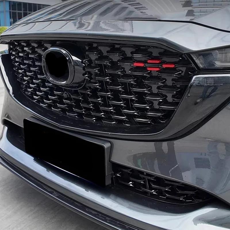 Naklejka Dekoracyjna na Przednią Kratkę Samochodu Listwa Kolorystyczna Kratki do Mazda CX-5 CX5 Akcesoria Zewnętrzne 2022 2023 2024 2025 gbmqn50