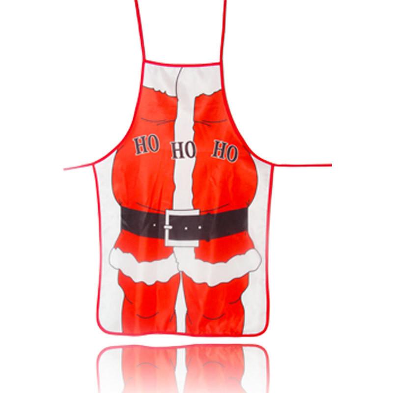 Christmas Themed Fabric Apron Colorful Printed Decorative Costume For Festive Celebrations