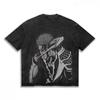Kurosaki Ichigo BLEACH Anime Oblečení Pánské Dámské Oversized Trička Krátký Rukáv Prané Streetwear Vintage Bavlna Street Tričko