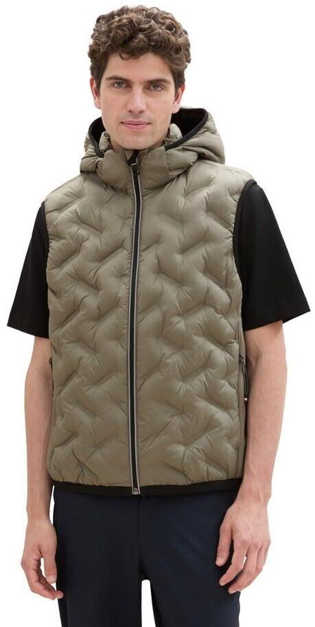 Winter Jacket Tom Tailor Hybrid Vest with Hood (1041313) Smoky Olive Green