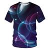 Summer Fashion Colour Light Spectrum Men T-shirt New Casual Printing Fun Tees Trend Personality Leisure O-neck Short Sleeve Tops