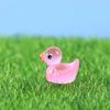 20pcs  Luminous  Duck Cartoon Figurines - Resin Mini Ornaments for Fairy Garden DIY Crafts Micro Landscape Decor Accessories