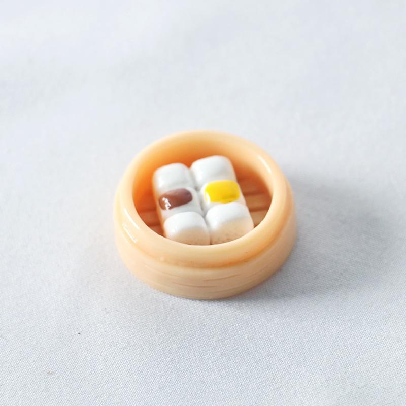5Pcs 1:12 Scale Miniature Dollhouse Chinese Dim Sum Food For Decor Toys