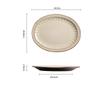 Vintage Circular Ceramic Plates Light Luxury Restaurant Pasta Salad Plate Delicious Dishes Dining Plate Exquisite Home Tableware