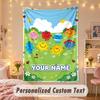 Custom Personalized Tapestry,Mr. Men & Little Miss Print Custom Name Text Wall Art Hanging for Bedroom