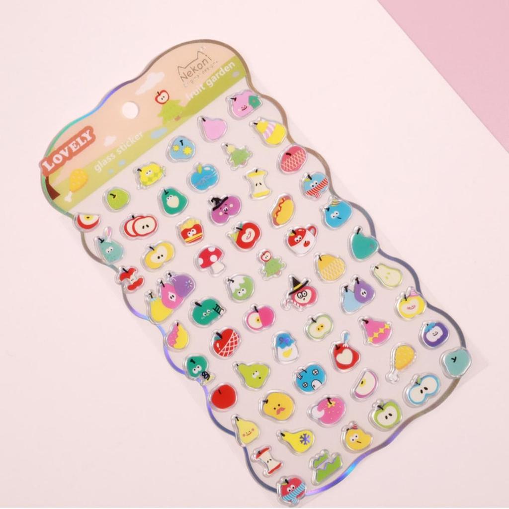 Sevimli Nekoni Pirinç Topu Evcil Hayvanlar Lazer Cam 3D Çıkartmalar Scrapbooking Kendin Yap Günlük Çıkartma Kırtasiye Dekorasyon Okul Hediyesi