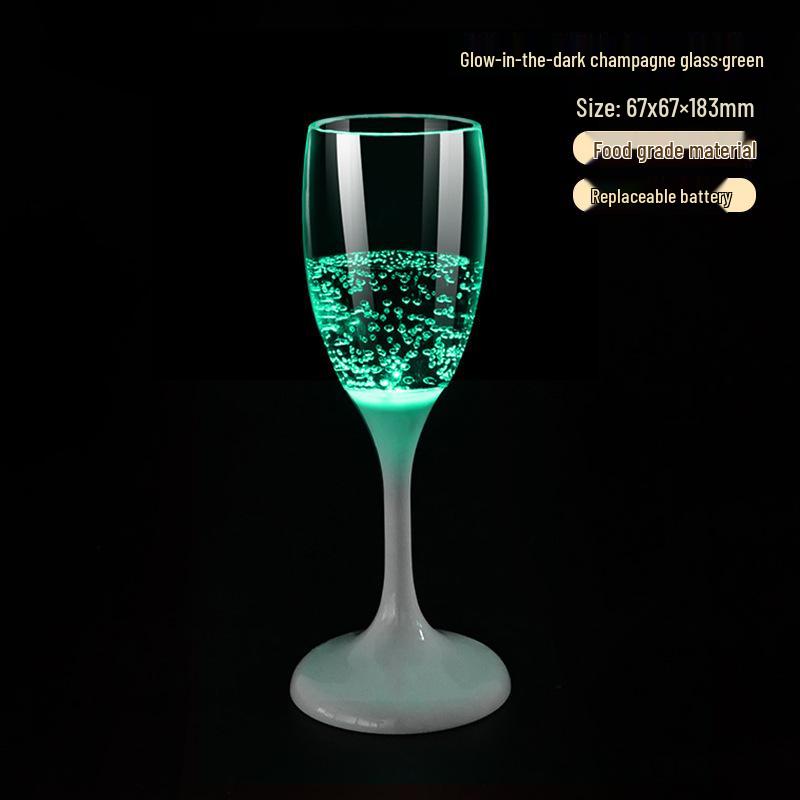 Food-Grade LED Light-Up Champagne Glass - Novel Atmosphere Wedding Banquet Wine Cup