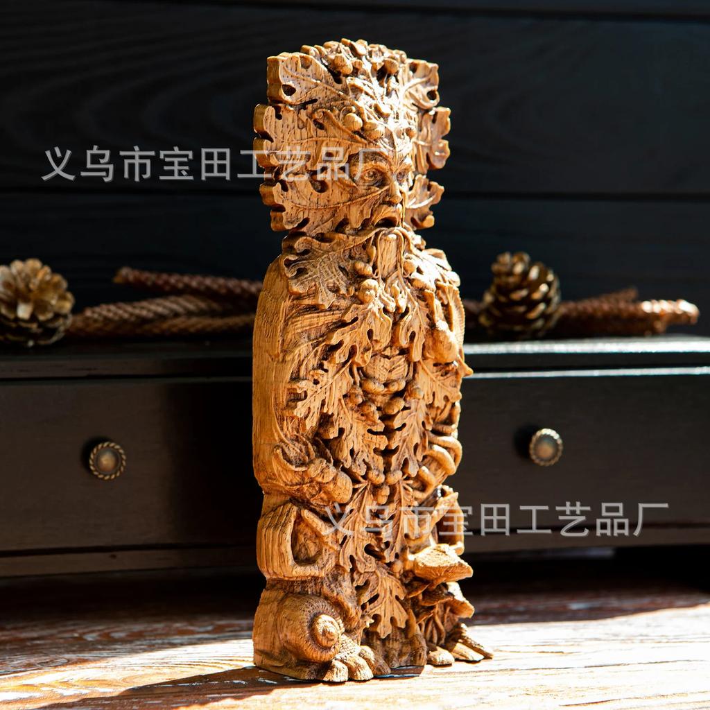 New Product Statue Imitation Wood God of Spring Decorative Ornament Creative Imitation Wood God Brand Resin Crafts