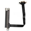 PCIe Extension Cable 20cm 32Gbps Transmission Rate PCI E 3.0 X1 Black Adapter for Graphics Card Sound Card Network