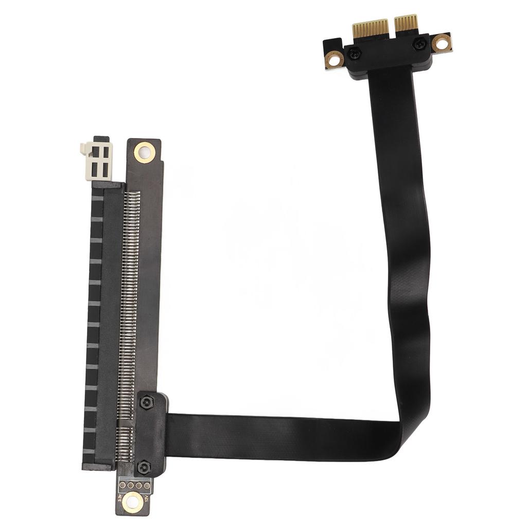 PCIe Extension Cable 20cm 32Gbps Transmission Rate PCI E 3.0 X1 Black Adapter for Graphics Card Sound Card Network