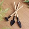 Garden Potted Plant Hand Tool Kits Plant Gardening Shovel Spade Rake Trowel Wood Handle Metal Head