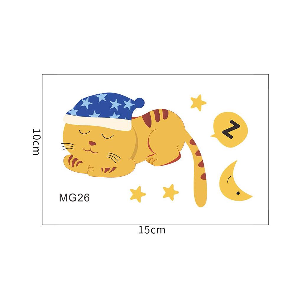Cartoon Cute Animal Combination Switch Bedroom Living Room Home Decoration Switch Sticker
