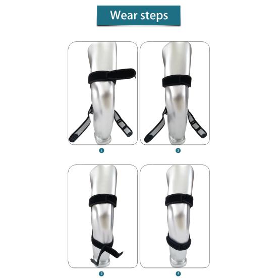 Yousheng Knee Booster Brace with Spring Patella Joint Support Pad Knee Stabilizer Brace for Climbing And Squatting