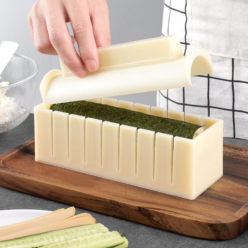 DIY Easy Sushi Maker Equipment Kit Sushi Roller Rice Ball Sushi Mold Set Kitchen Baking Tools