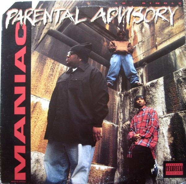 

12inch Record PARENTAL ADVISORY Maniac MCA1254736 MCA Records 1993 US Rap HipHopRB Used