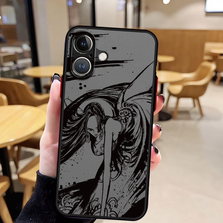 One Piece Boa Hancock Sanji Case for iPhone 17 Pro Max 7 8 SE X XS XR Air 16 Plus 11 12 15 14 17P 16P 13 Mini Funda Back Phone