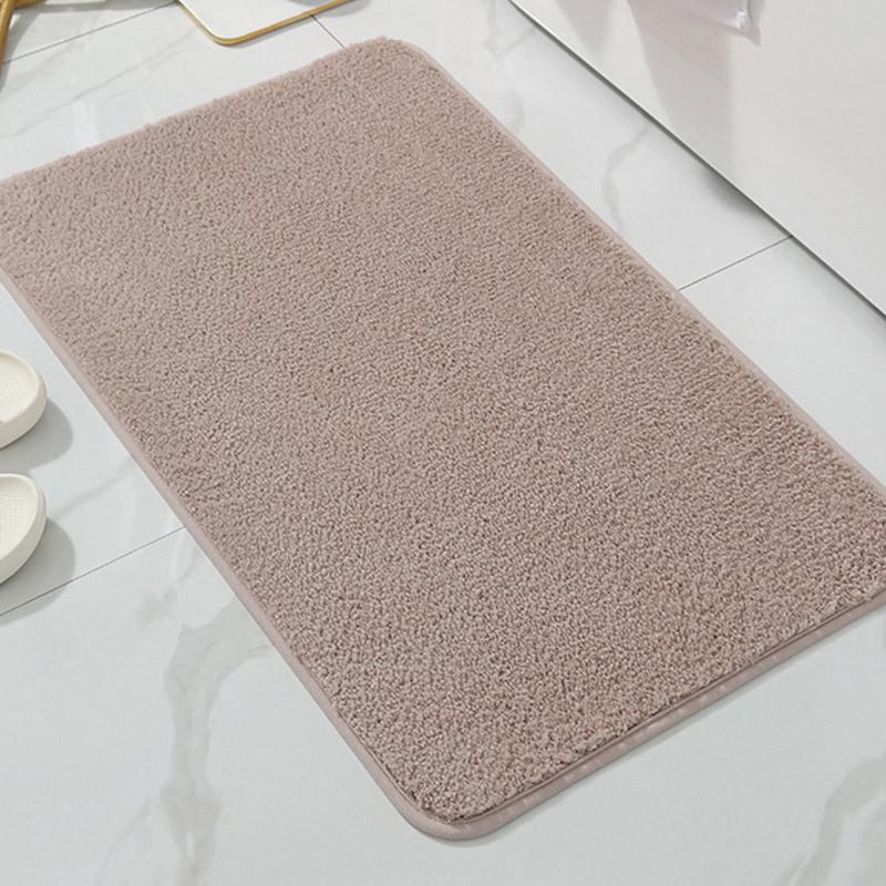 Thickened U-Shaped Non-Slip Absorbent Toilet Mat - Dirt-Resistant Bathroom and Bedside Carpet