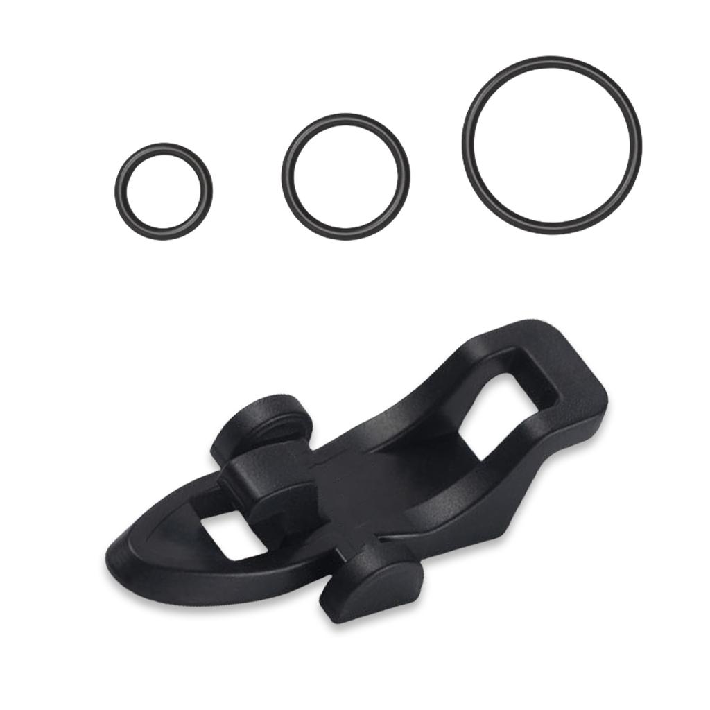 Fishing Rod Pole Hook Keeper Bait Holder with Rubber Rings Fishing Lures Jig Hooks Safety Keeping Holder Fishing Tackle