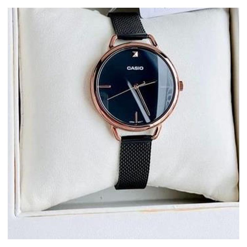Casio STANDARD series fashion trend business casual classic pointer display quartz movement ion plated strap Japanese and Korean LTP-E415MBR-1CDF