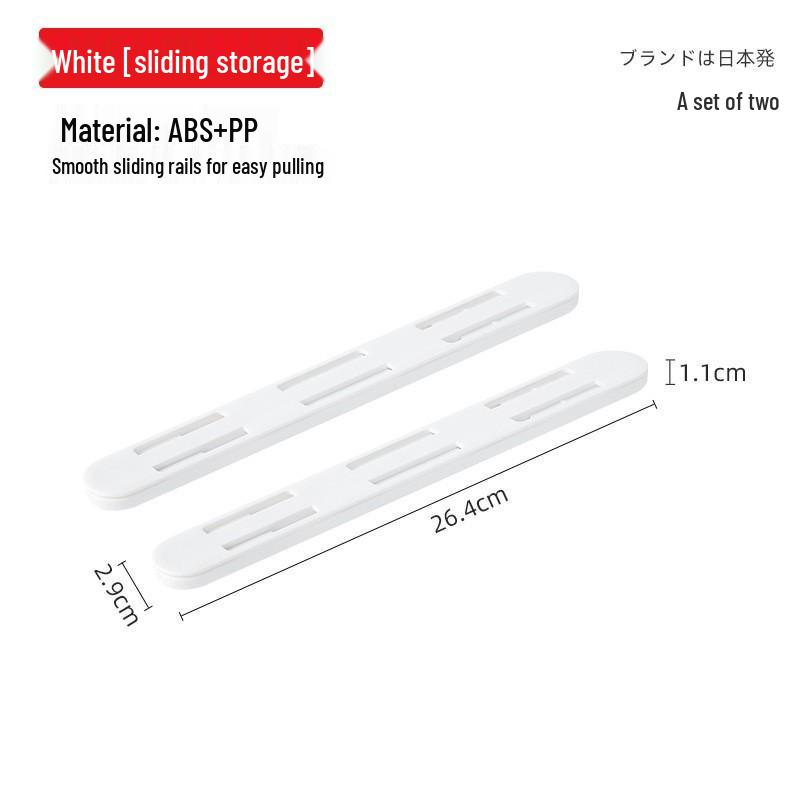 Telescopic Drawer Slide Rail & Pull-out Storage Basket for Kitchen.